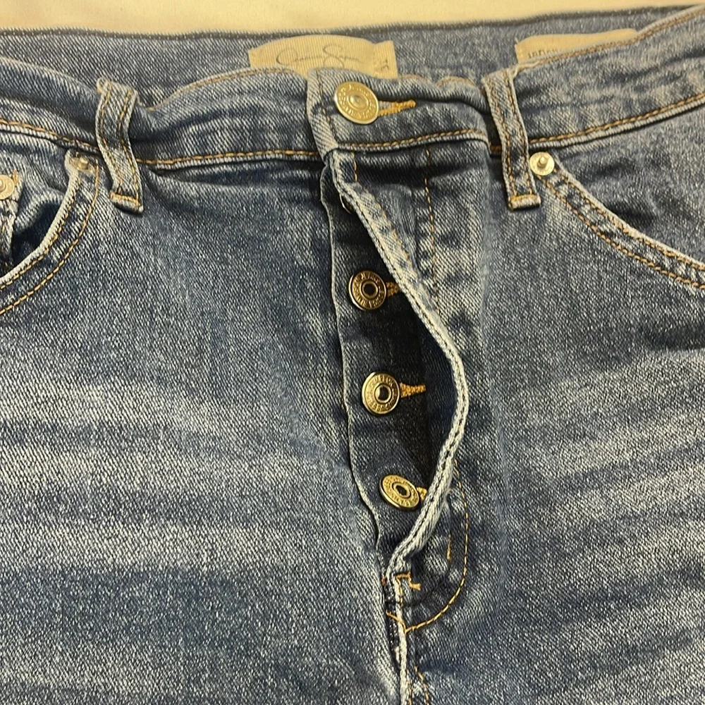 JESSICA SIMPSON SIZE 31 HIGH WAIST Denim Blue Women's Shorts